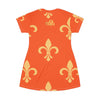 ORANGE BOUNCE T-SHIRT DRESS