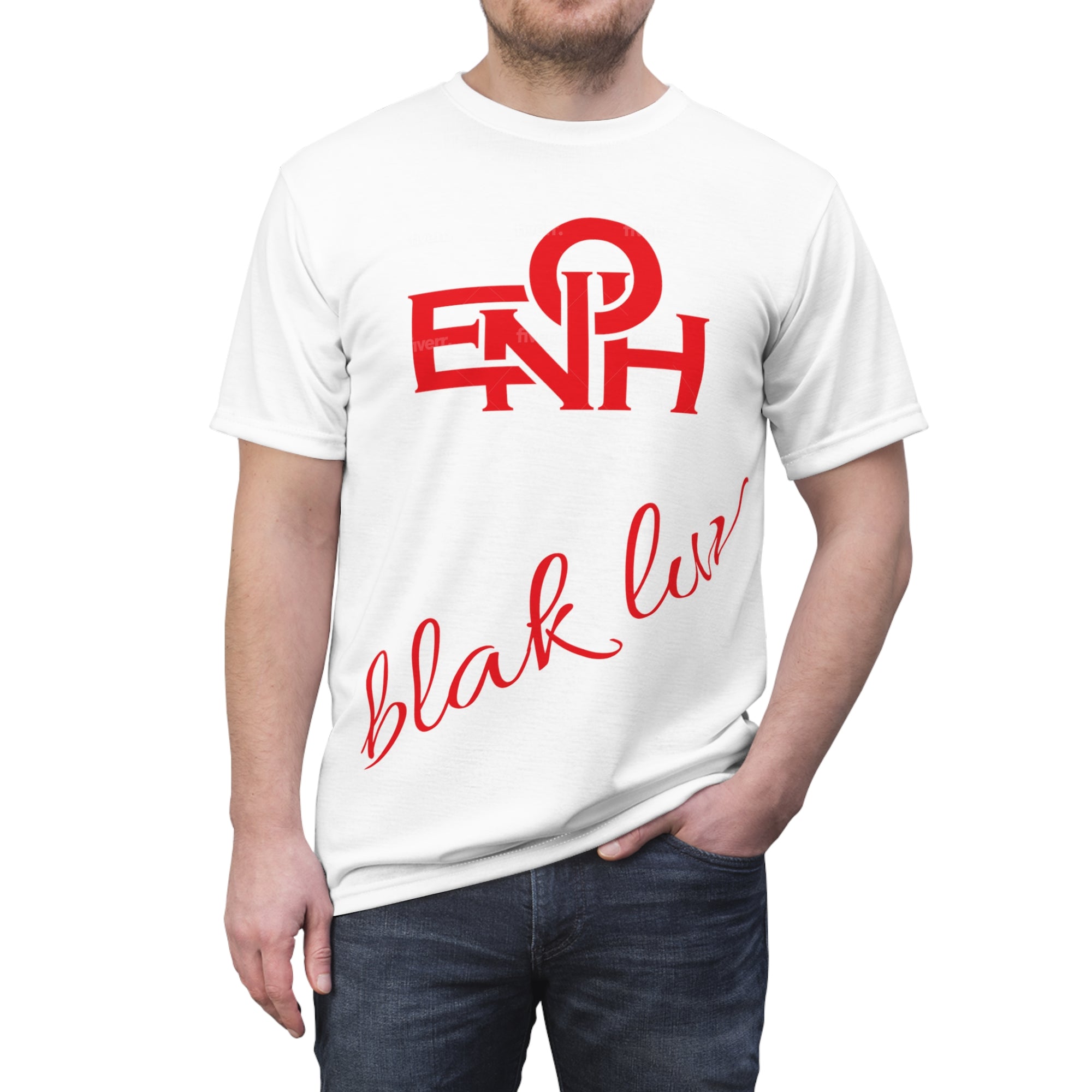 WHITE BLAKLUV SIGNATURE TEE