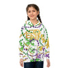 WHITE MARDI GRAS TIME CHILDREN&#39;S HOODIE