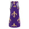 PURPLE BOUNCE RACERBACK DRESS