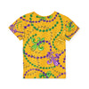 It&#39;s Mardi Gras Time Kids Sports Jersey Gold