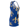 BLUE BOUNCE RACERBACK DRESS