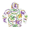 WHITE MARDI GRAS TIME CHILDREN&#39;S HOODIE