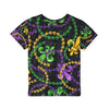 It&#39;s Mardi Gras Time Kids Sports Jersey Black