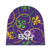 It&#39;s Mardi Gras Time Baby Beanie Purple