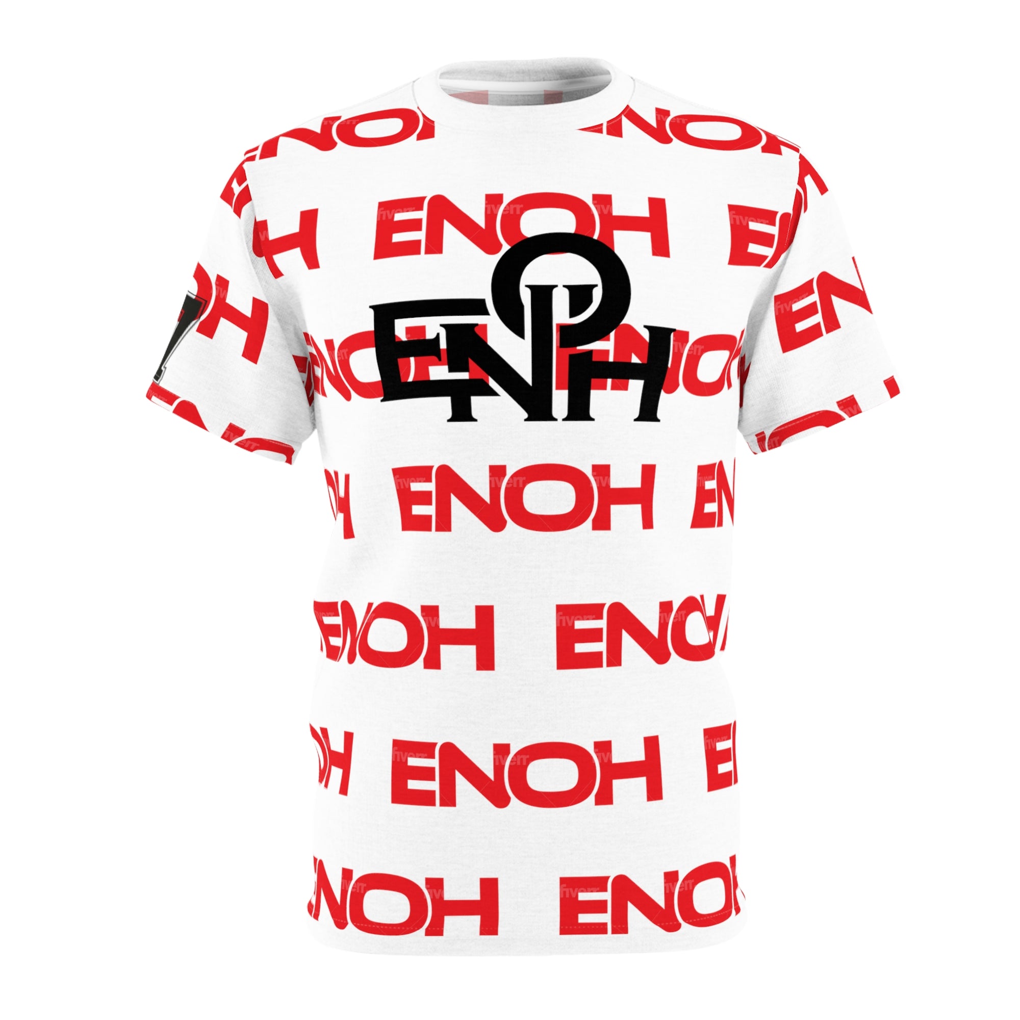 WHITE ENOH PATTERN TEE