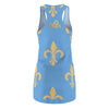 LIGHT BLUE BOUNCE RACERBACK DRESS