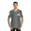 GREY/WHITE ENOH BASEBALL JERSEY