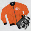 ORANGE ENOH BOMBER JACKET