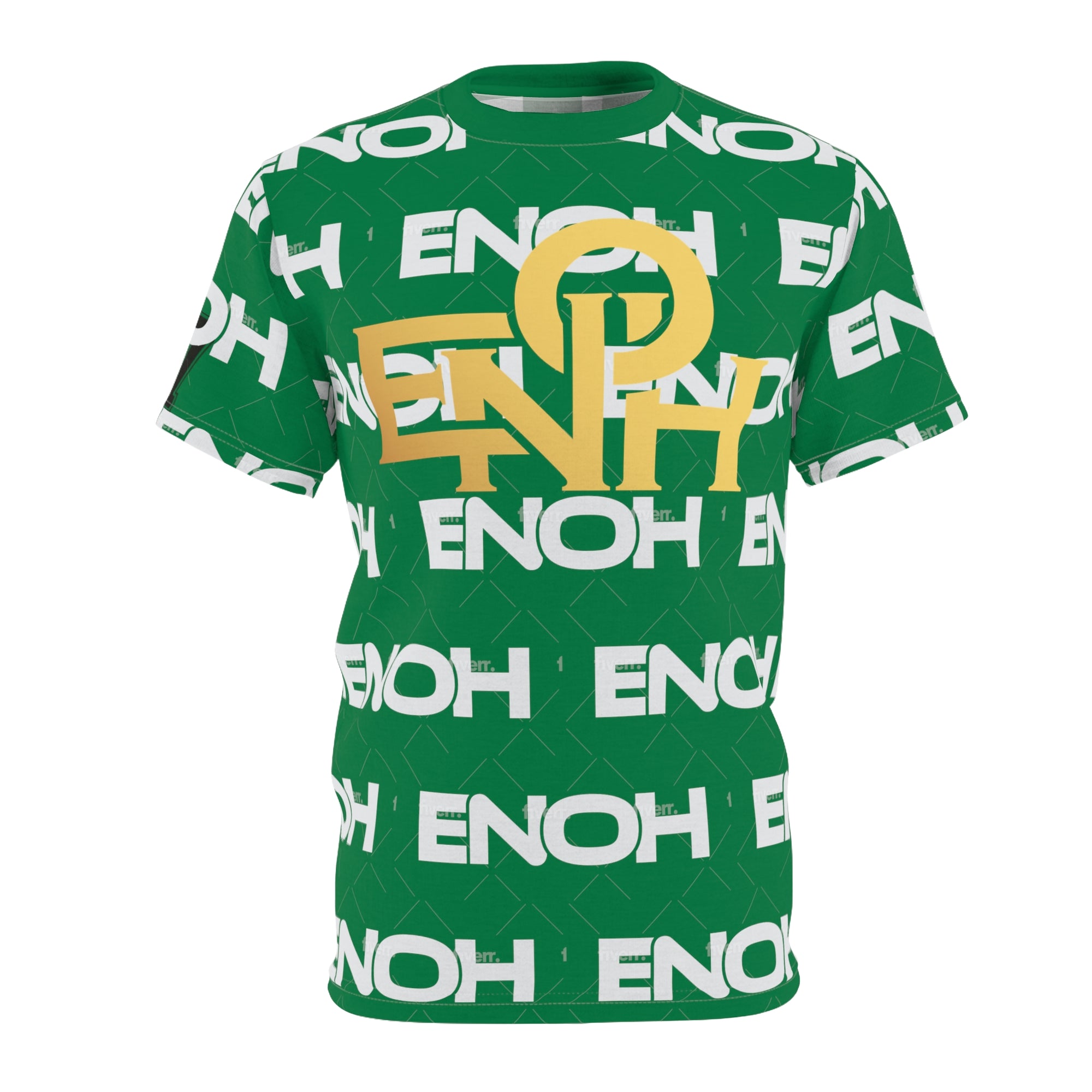 GREEN ENOH PATTERN TEE