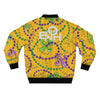 GOLD MARDI GRAS BOMBER JACKET