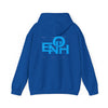 ENOH BLUE FONT HOODED SWEATSHIRT