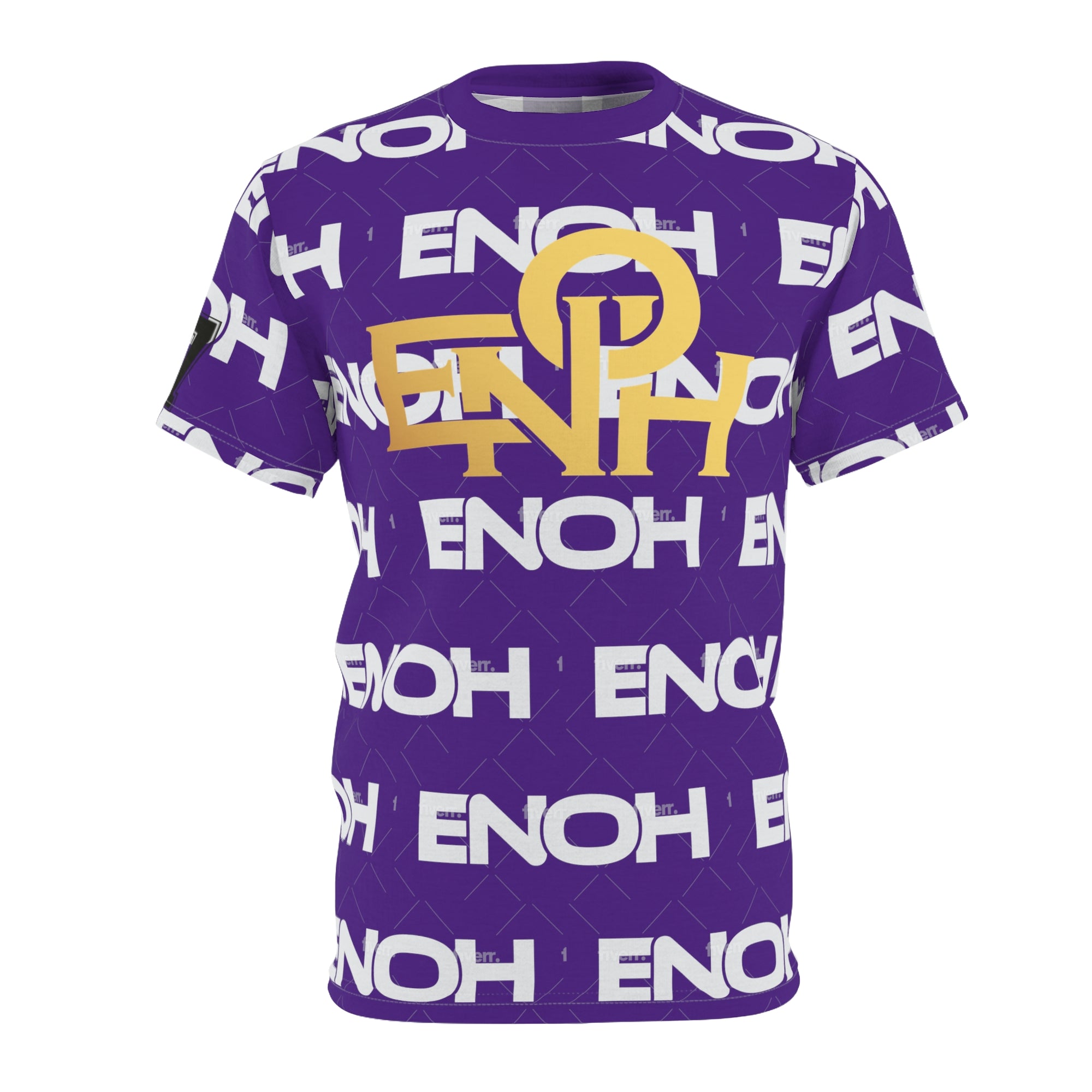 PURPLE ENOH PATTERN TEE