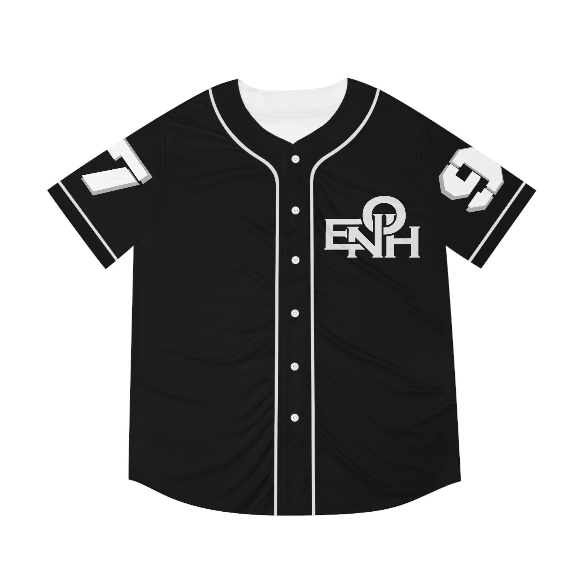 BLACK/BLACK ENOH BASEBALL JERSAY