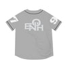 LIGHT GREY/BLACK ENOH BASEBALL JERSEY