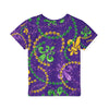 It&#39;s Mardi Gras Time Kids Sports Jersey Purple