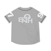 LIGHT GREY/BLACK ENOH BASEBALL JERSEY