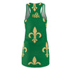 GREEN BOUNCE RACERBACK DRESS