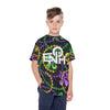 It&#39;s Mardi Gras Time Kids Sports Jersey Black