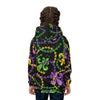 BLACK MARDI GRAS TIME CHILDREN&#39;S HOODIE