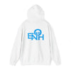 ENOH BLUE FONT HOODED SWEATSHIRT