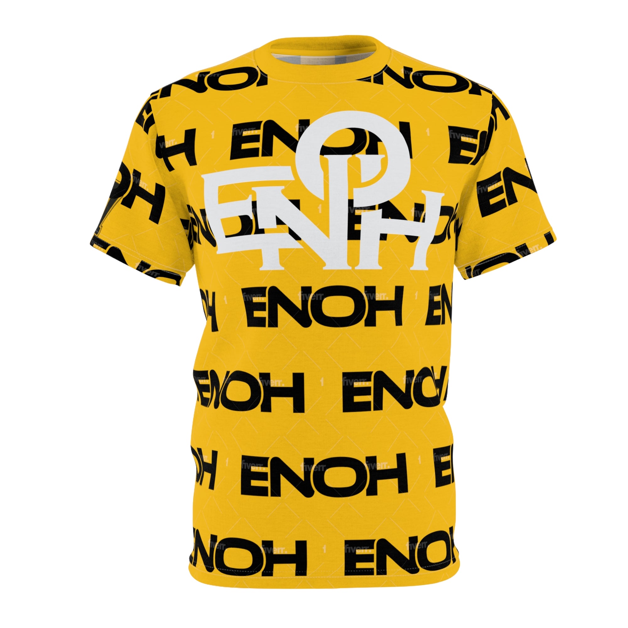 YELLOW ENOH PATTERN TEE