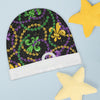 It&#39;s Mardi Gras Time Baby Beanie Black