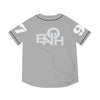 LIGHT GREY/BLACK ENOH BASEBALL JERSEY