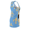 LIGHT BLUE BOUNCE RACERBACK DRESS