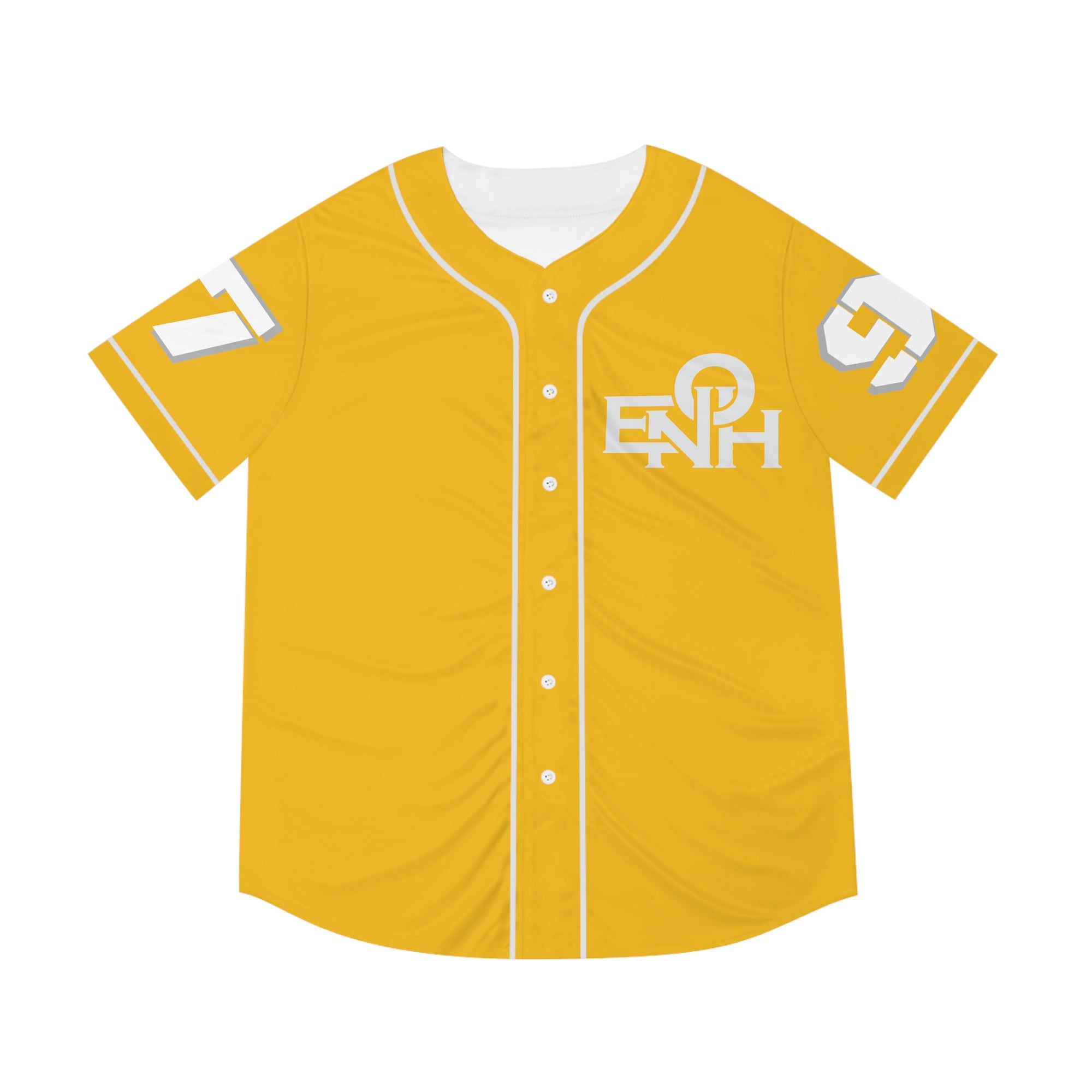 YELLOW/WHITE ENOH BASEBALL JERSEY