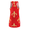 RED BOUNCE RACERBACK DRESS