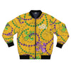 GOLD MARDI GRAS BOMBER JACKET