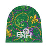 It&#39;s Mardi Gras Time Baby Beanie Green