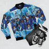 BLUE SOCIAL &amp; PLEASURE CLUB BOMBER JACKET