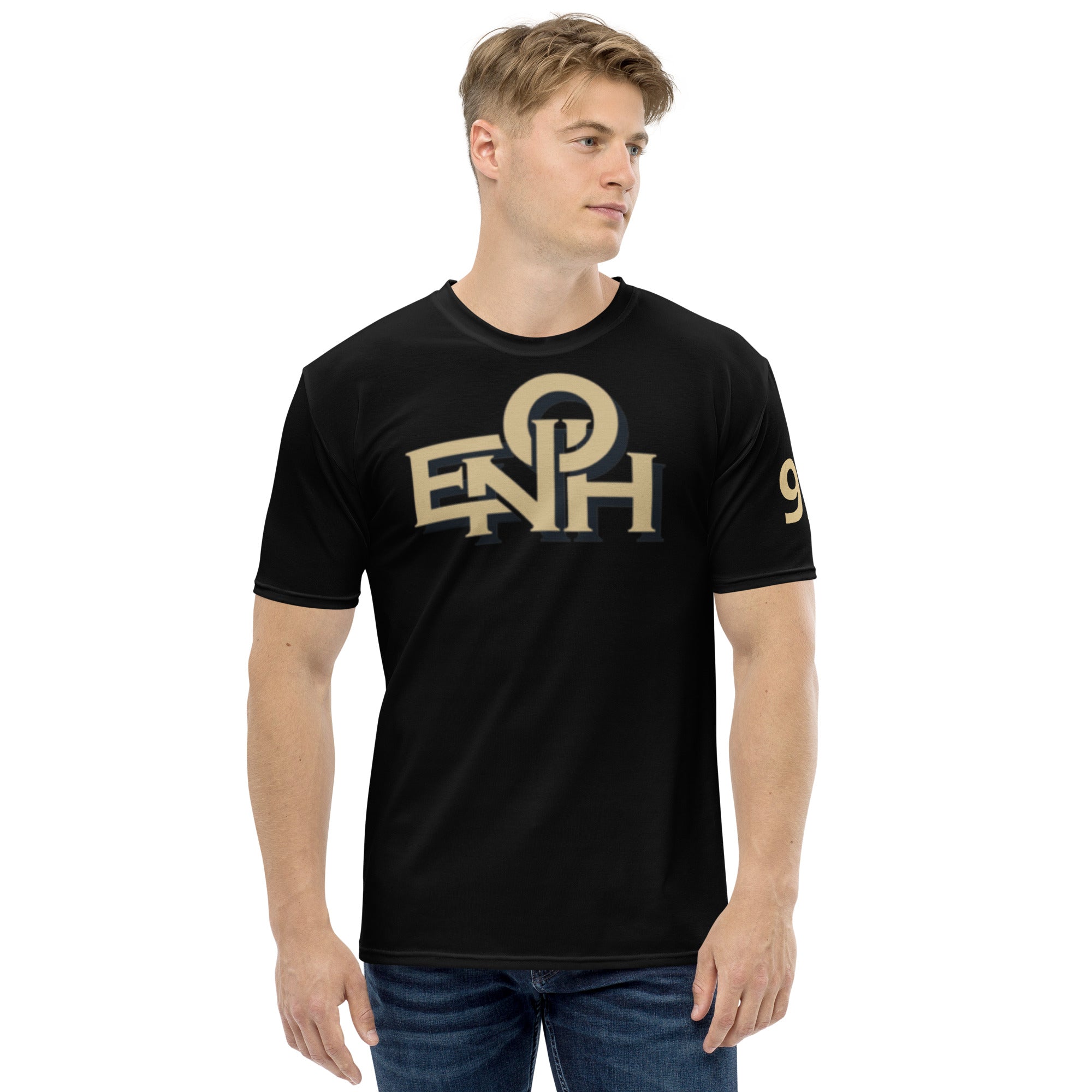 BLACK ENOH BLACK & GOLD TEE