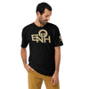 BLACK ENOH BLACK &amp; GOLD TEE