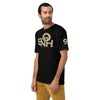 BLACK ENOH BLACK &amp; GOLD TEE