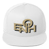 ENOH BLACK &amp; GOLD FLAT BILL CAP