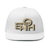 ENOH BLACK &amp; GOLD FLAT BILL CAP